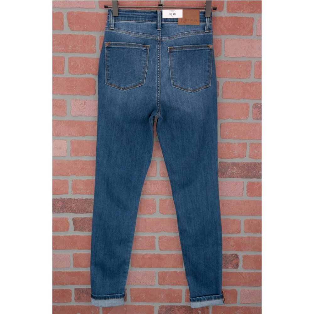 Judy Blue Skinny Jeans w/ Optional Cuff - Picture 13 of 15